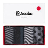 Box Herrensocken abstrakte Streifenmuster