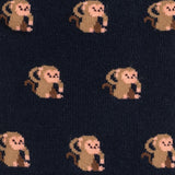 Lustige Damensocken Affen Muster