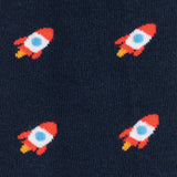 Lustige Herrensocken Muster Raketen