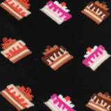 Lustige Damensocken Muster Torten