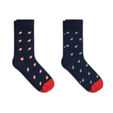 2er-Set Motivsocken Herren