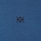 Burlington men's socks Dublin plain blue cotton