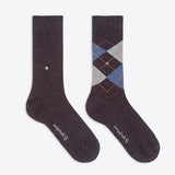Burlington Herrensocken Clyde aus Baumwolle Grau