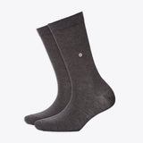 Burlington Lady Damensocken einfarbig anthrazit meliert