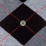Burlington Damensocken Queen Argyle Muster schwarz & grau