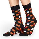 Happy Socks Herrensocken Hamburger schwarz