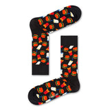 Happy Socks Herrensocken Hamburger schwarz