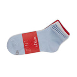 s.Oliver 4er Set Viertelsocken Damen rot weiß & blau