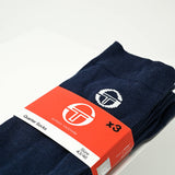 Sergio Tacchini 3 Pack Quarter Socks Navy