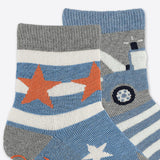 Sterntaler 2-pack ABS baby socks tow truck motif stars blue gray boys
