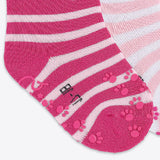 Sterntaler 2er Pack ABS Babysocken Katzen Motiv pink rosa gestreift Mädchen