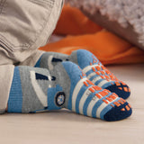 Sterntaler 2-pack ABS baby socks tow truck motif stars blue gray boys