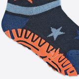 Sterntaler tiles Flitzer baby socks AIR dark blue orange neon stars boys