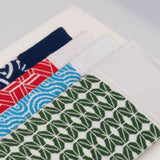 Asaka Set 4 Boxer & Socken Bambus Weiß / gemustert