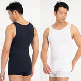 Yoshino 4 Pack Bamboo Undershirts Navy &amp; White